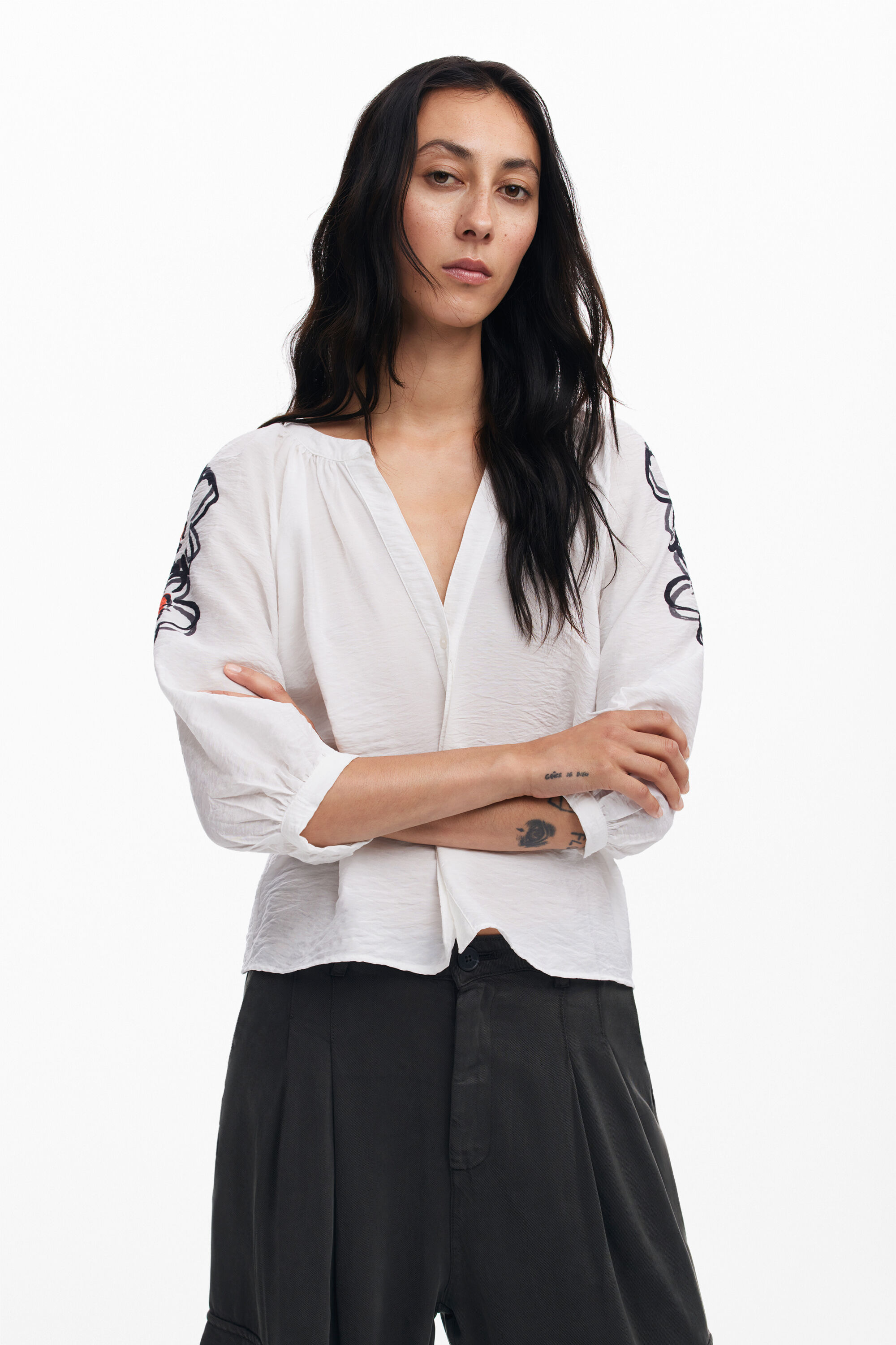 Blusa flores