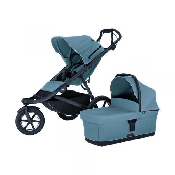 Thule Urban Glide 3 Kinderwagen 3-in-1 - Mid Blue | Thule Maple Autostoeltje - Mid Blue