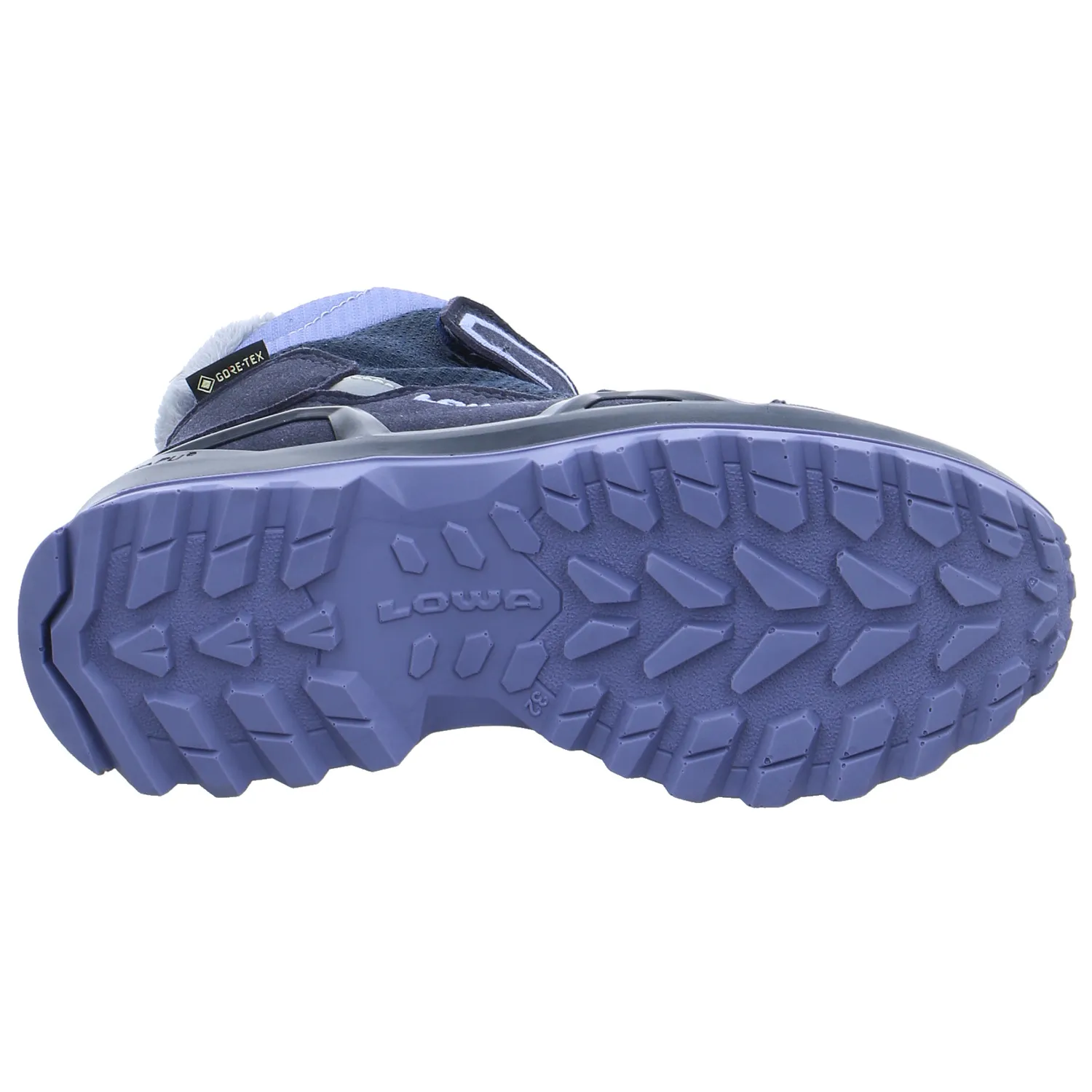 LOWA Mädchen-Snowboot Membrane Dunkelblau Synthetik  Winterstiefel Mädchen