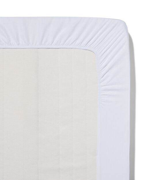 drap-housse coton 180x200 blanc