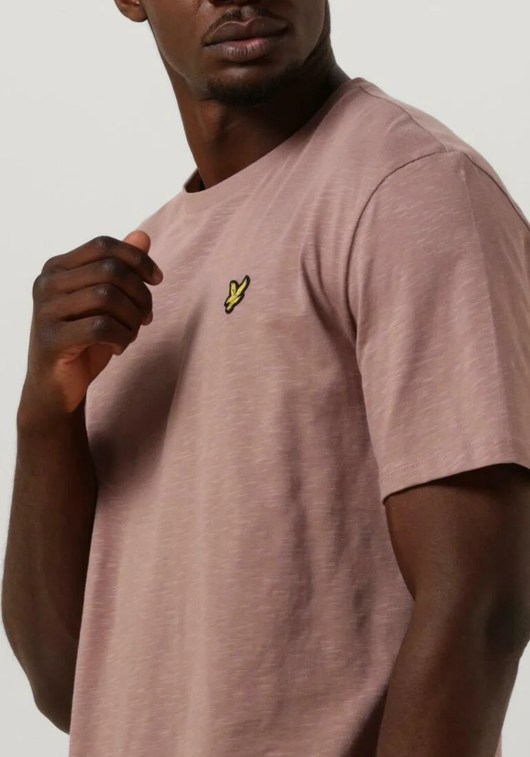 LYLE & SCOTT roze lyle & scott t-shirt slub t-shirt