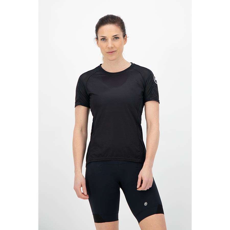 Assos Trail MTB Fietsshirt Korte Mouwen Zwart Dames