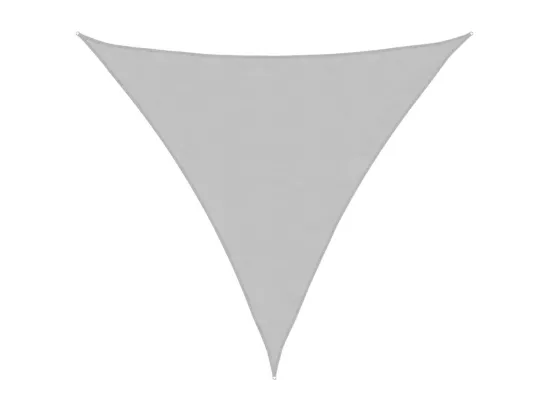 Voile d'ombrage gris clair 6x6x6 m 100% polyester oxford