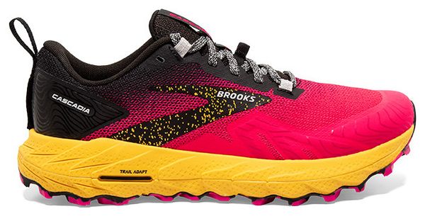 Chaussures Trail Brooks Cascadia 17 Rose Jaune Femme