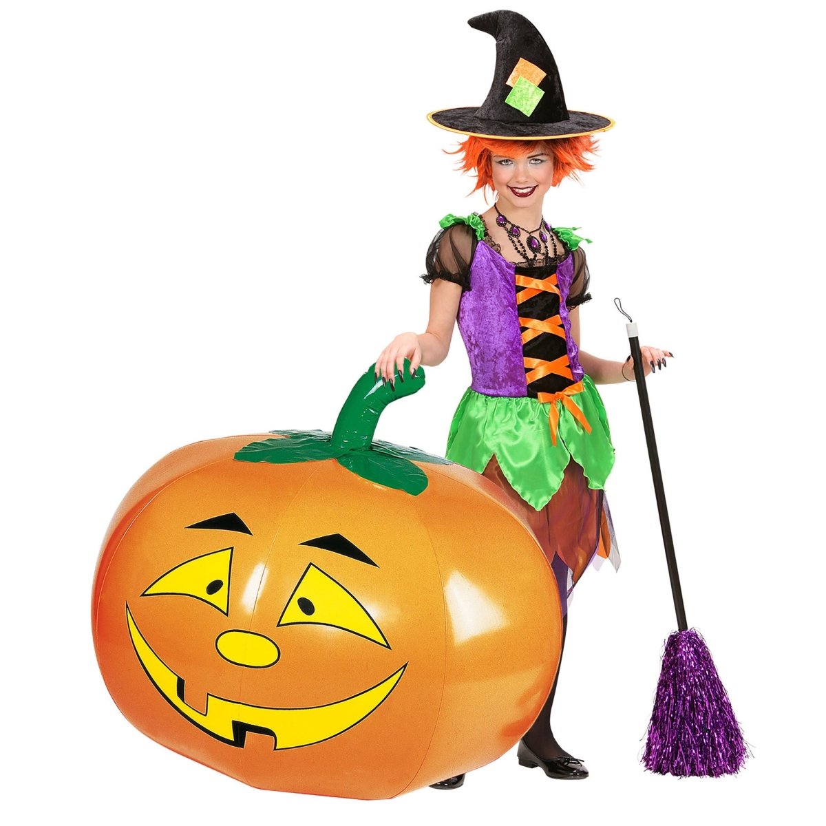 Halloween Pompoen Opblaasbaar 1,10m