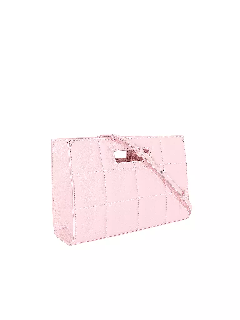JULIA SKERGETH Ledertasche - Henkeltasche QUILTED BAG SMALL rosa