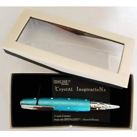 ONLINE Füllhalter Crystal Inspirations Magic Blue in Geschenkebox