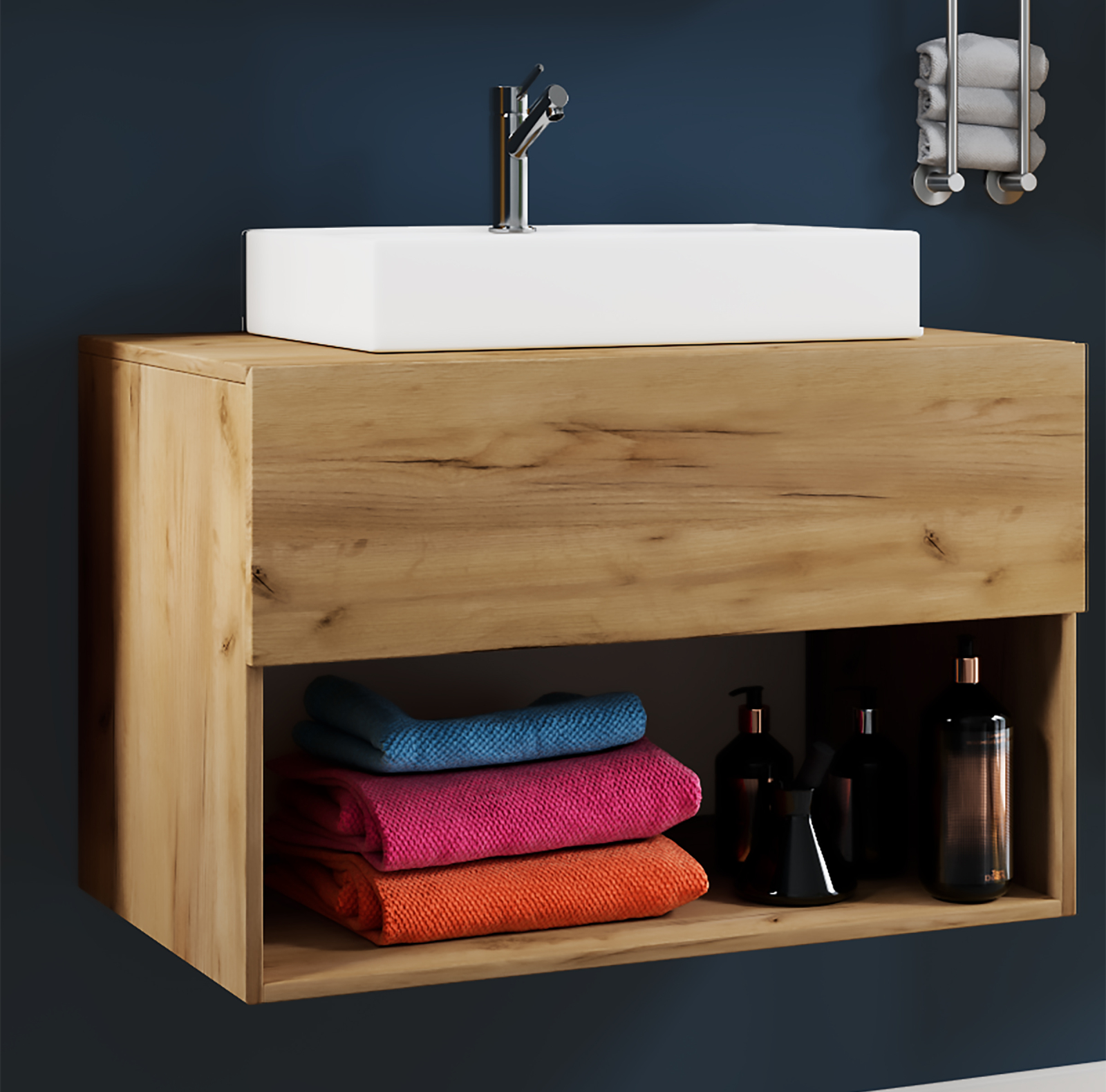 Waschtisch LENDAS II - Honig-Eiche - 80 cm