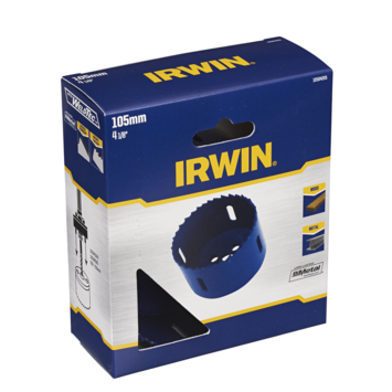 Irwin bi-metalen gatenzaag Ø105mm (voor diverse materialen zoals metaal en hout)