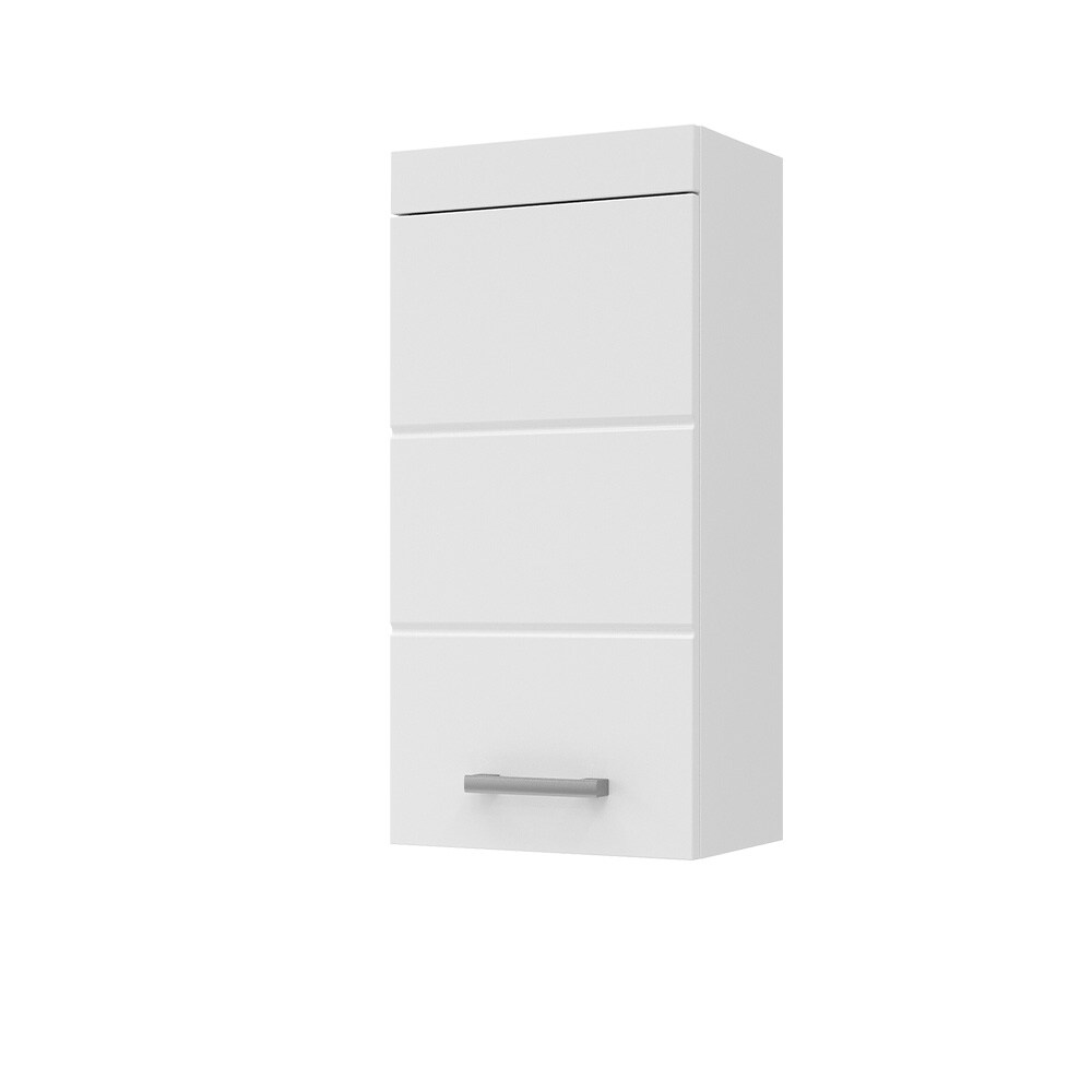 Vicco Hängeschrank Badschrank Badezimmermöbel Luna Weiß Skandi 37x77 cm Badezimmer Schrank Badmöbel Schranktür Schrankfach Ablage Aufbewahrung