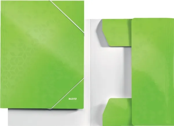 Leitz WOW - 3-folds mappe - for A4 (210 x 297 mm) - kapacitet: 250 ark - grøn