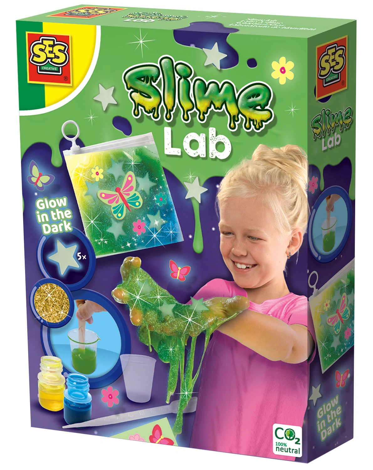 Schleim SLIME LAB - GLOW IN THE DARK