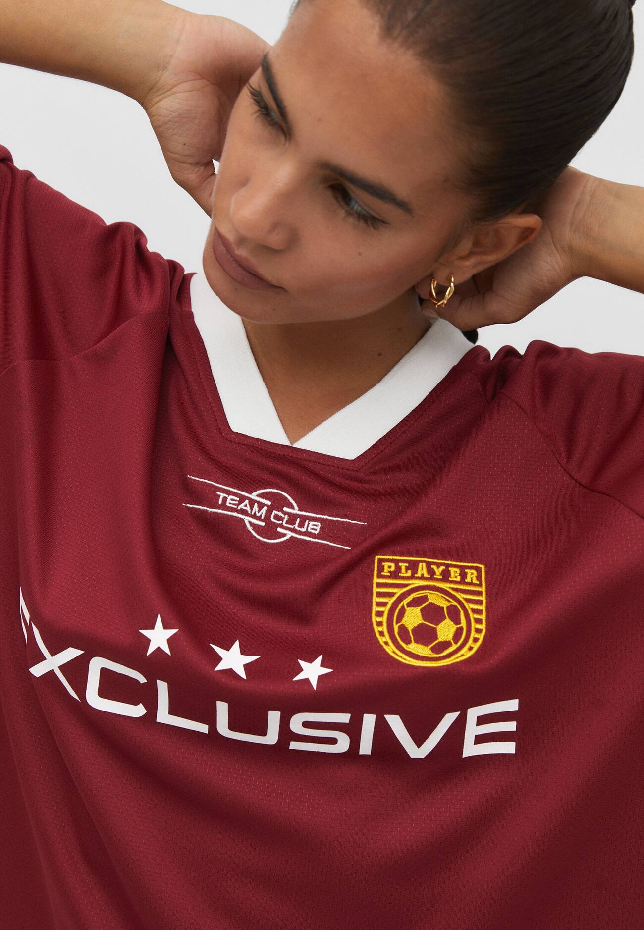 Camiseta esportiva oversized