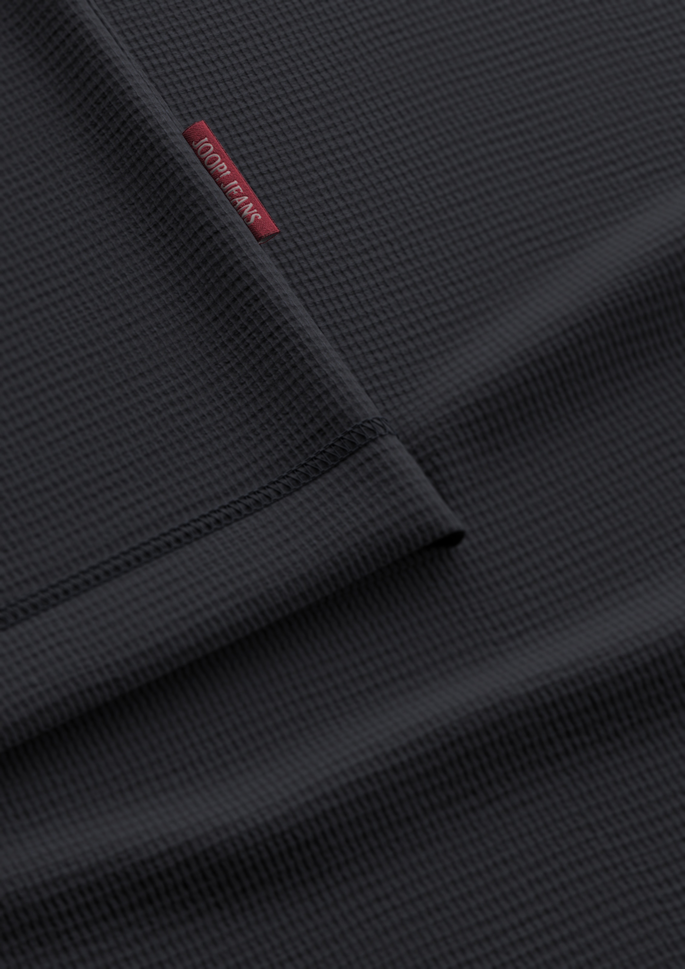 Joop Jeans Langarmshirt »Iram«, mit kleiner Knopfleiste