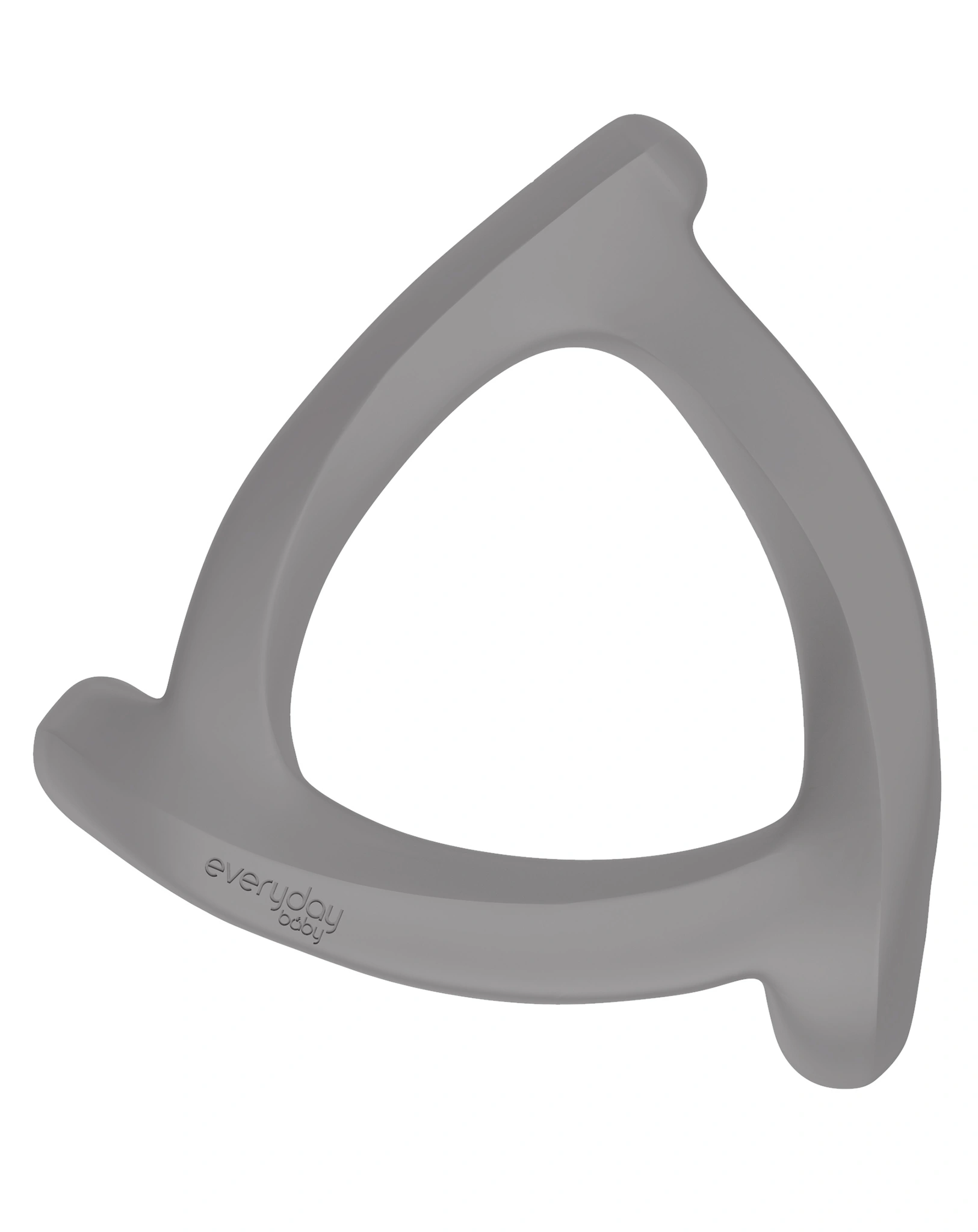 Silikon Beißring EVERYDAY BABY - TRIANGEL (10cm) in grau