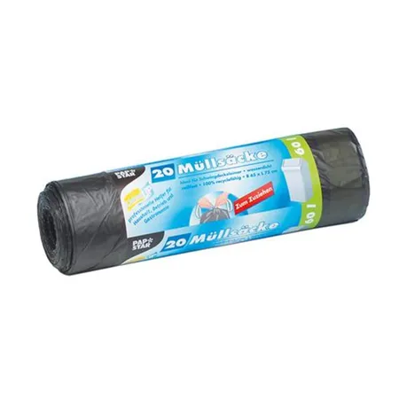Pap Star Müllsäcke 60 Liter 75cm x 65cm grau