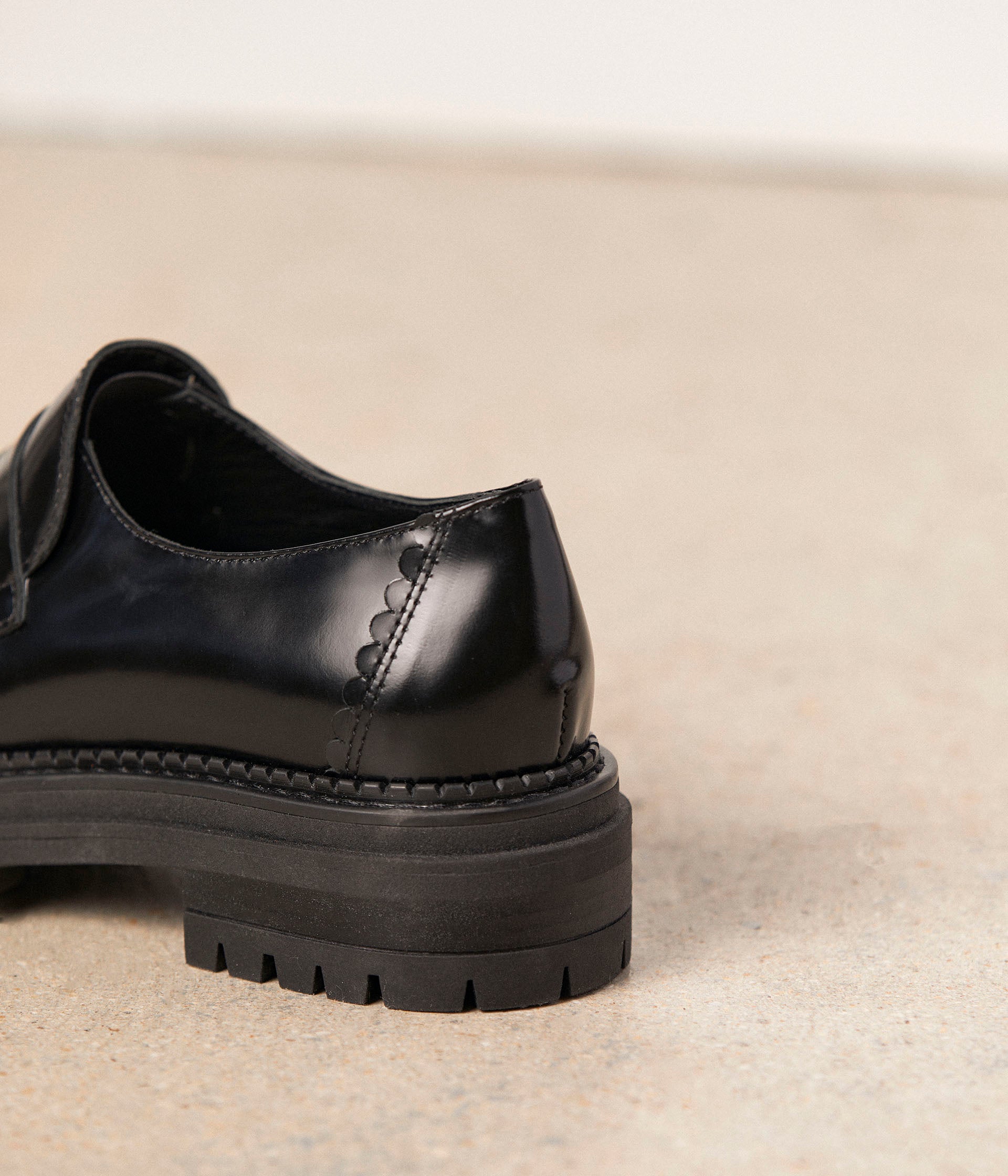 Mocassins noirs Armande