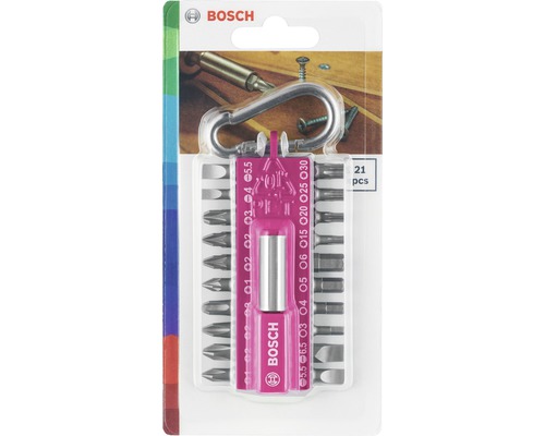 Bosch 21-delige bitset, roze