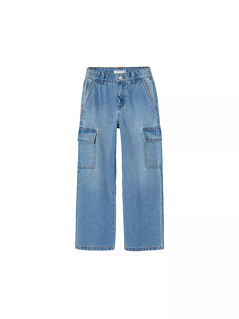 NAME IT Mädchen Cargojeans Regular Fit NKFROSE hellblau