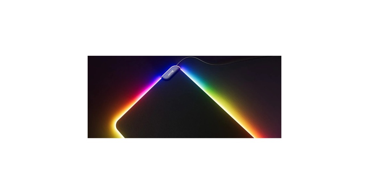 HYTECNVS Intense Play Mat gaming muismat  (Zwart, RGB led, Tweedekans)