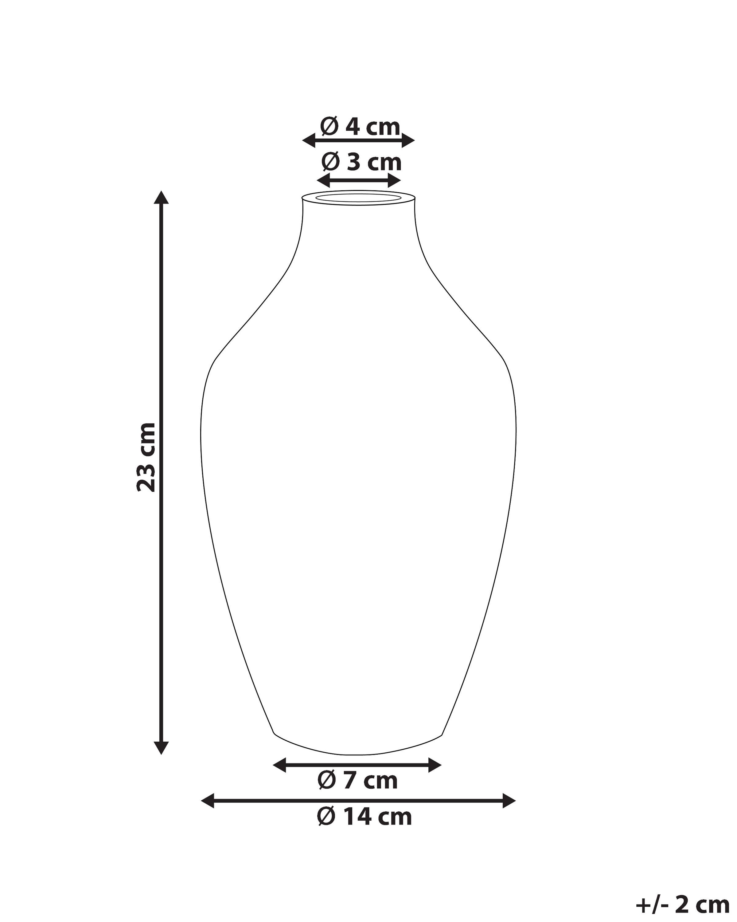 Bloemenvaas HELIKE Steengoed 23 cm Wit