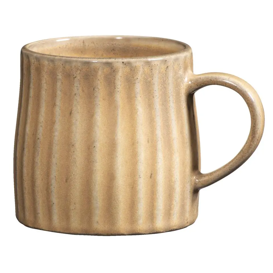 Mok met oor Mila - beige - stoneware - 340 ml
