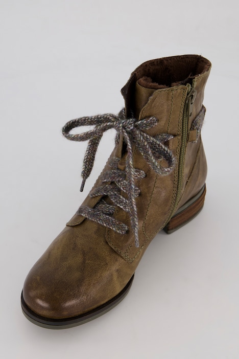 Josef Seibel Leder-Stiefeletten, Plüschfutter, Zipper