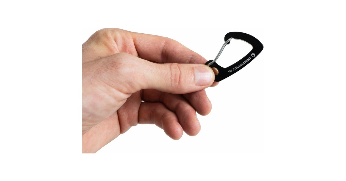 Ticket to the MoonKarabijnhaak 6 kN bevestiging  (Zwart)