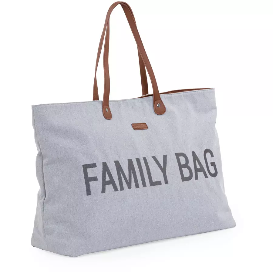 CHILDHOME Wickelrucksack Family Bag Signatur Canvas Grau
