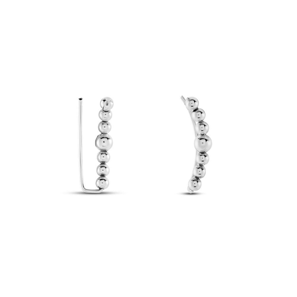 Boucles D'oreilles Grimpantes Argent Flamell