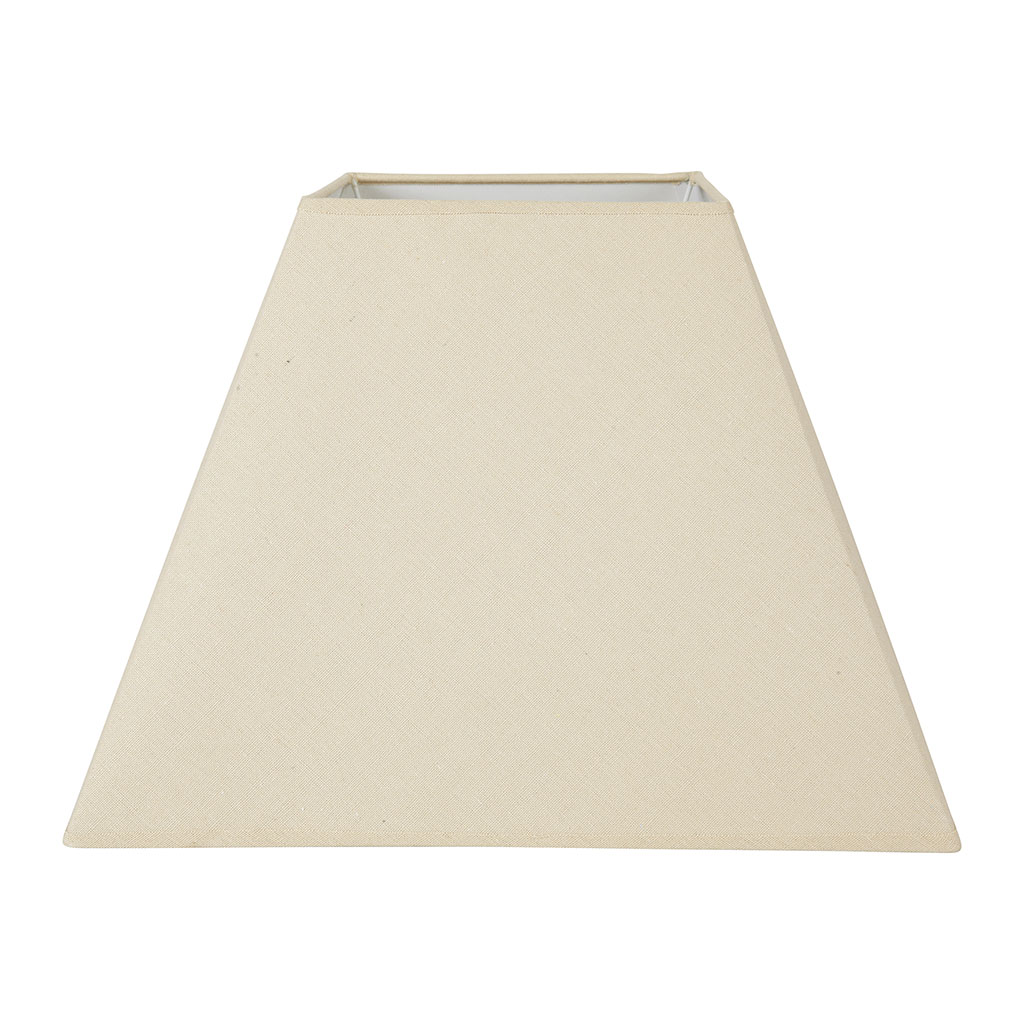 Abat-jour carré trapèze lin 41x29.5cm