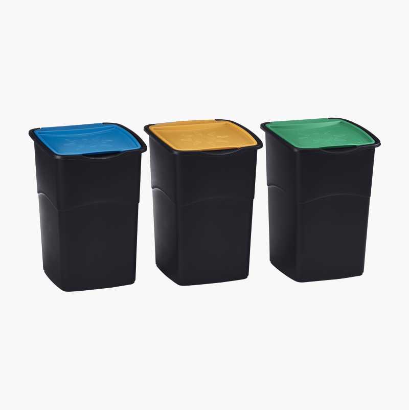 Kildesorteringsbøtte, 3 x 50 liter