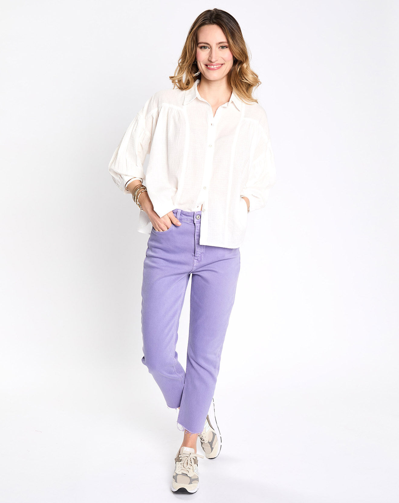Esprit Jean 90's bord franc violet