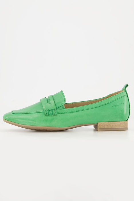 Tamaris Comfort Leder-Loafer, Wechselfußbett, Komfortweite