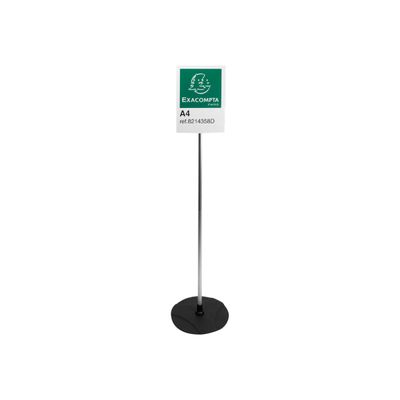 Exacompta Office Exascreen présentoir - pour A4 - noir, clair, aluminium