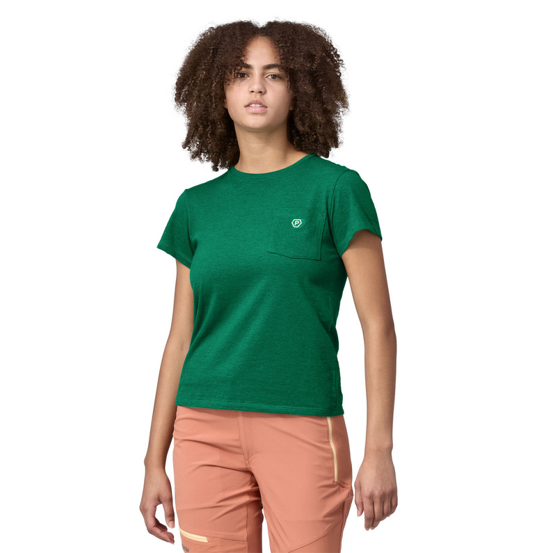 Patagonia Damen Clean Climb Bloom T-Shirt