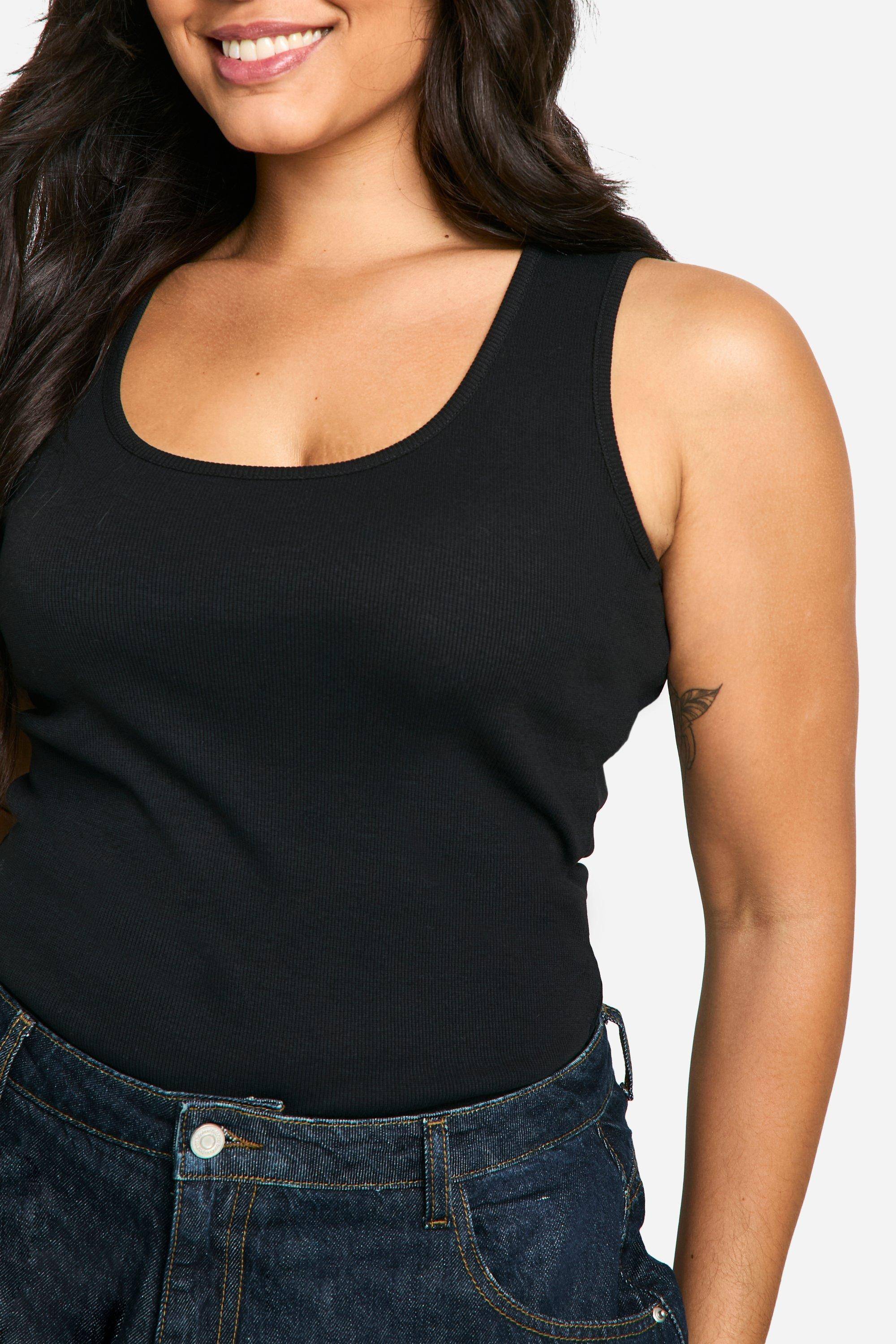 boohoo Boohoo Basics Plus Débardeur Côtelé à Larges Bretelles et Longueur Intégrale