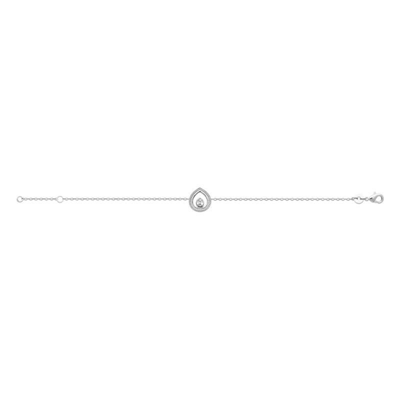 Bracelet Femme - Argent 925 - Oxyde de zirconium - Longueur : 18 cm