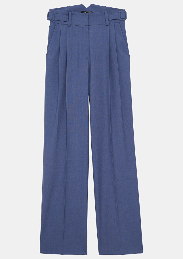 Pantalon Peacebleu en laine