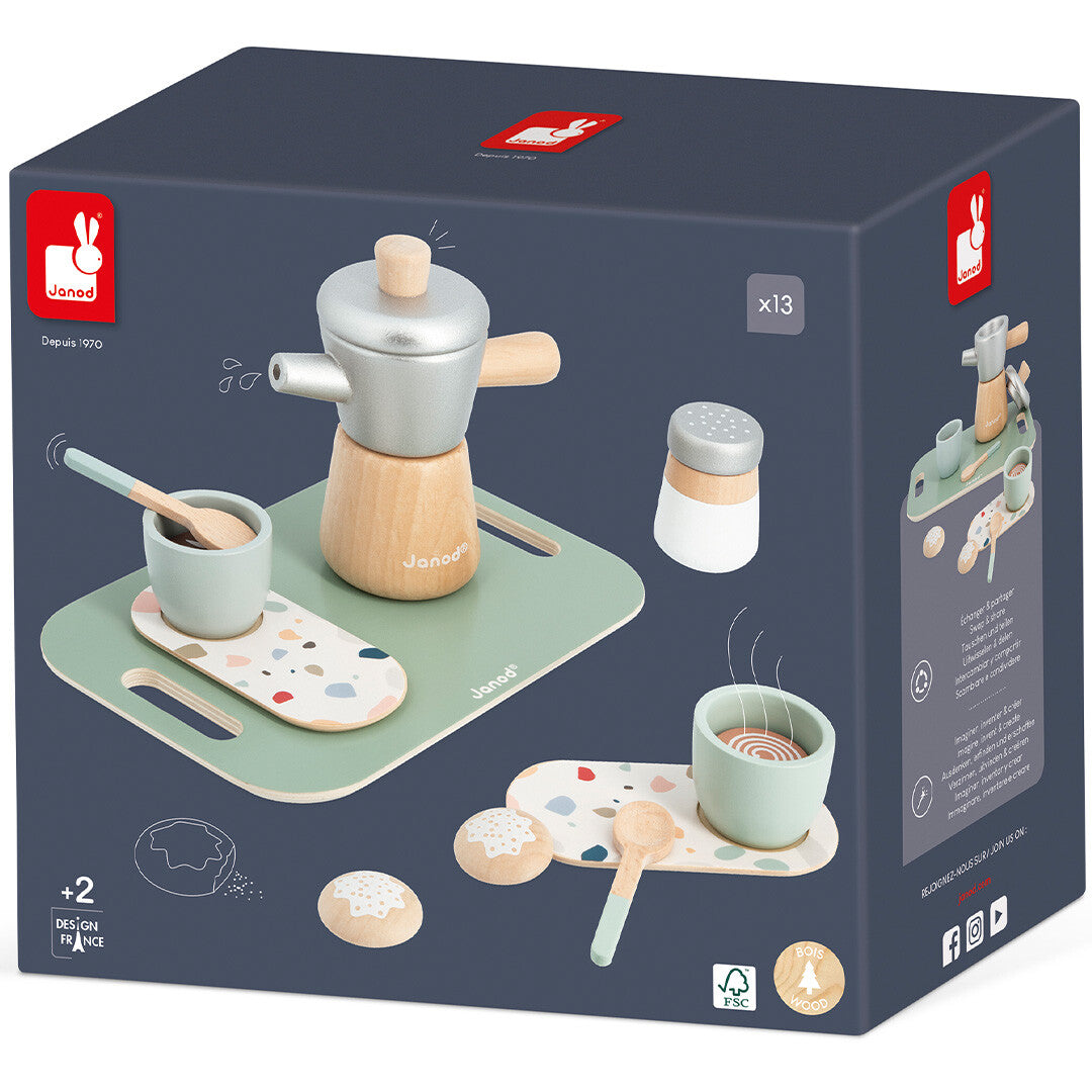 Janod koffieservies espresso - 13-delig