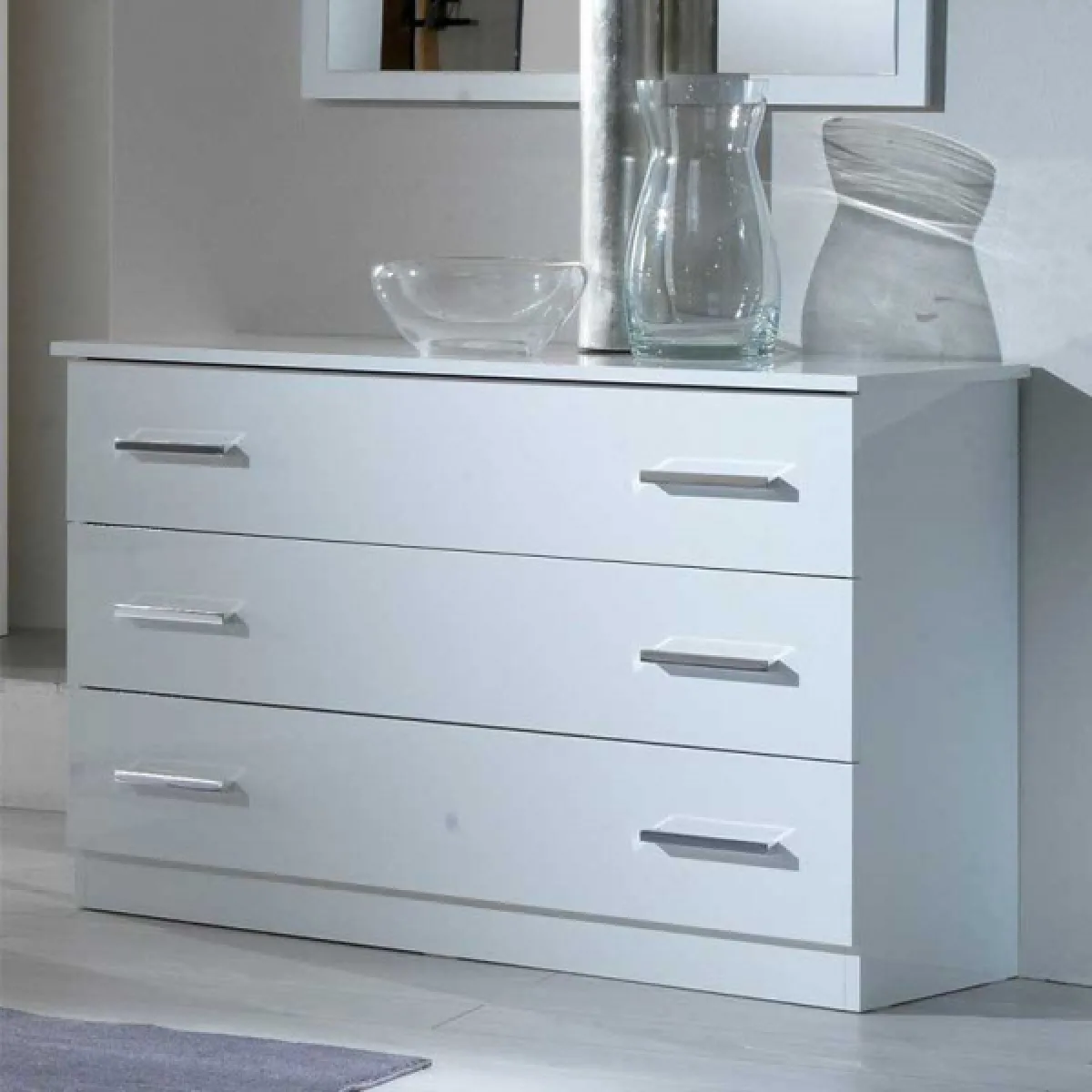 Commode Dansmamaison Arezzo - Blanc Brillant