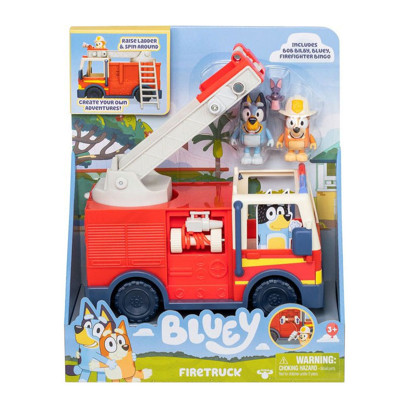 Bluey's Brandweerwagen met 2 Speelfiguren