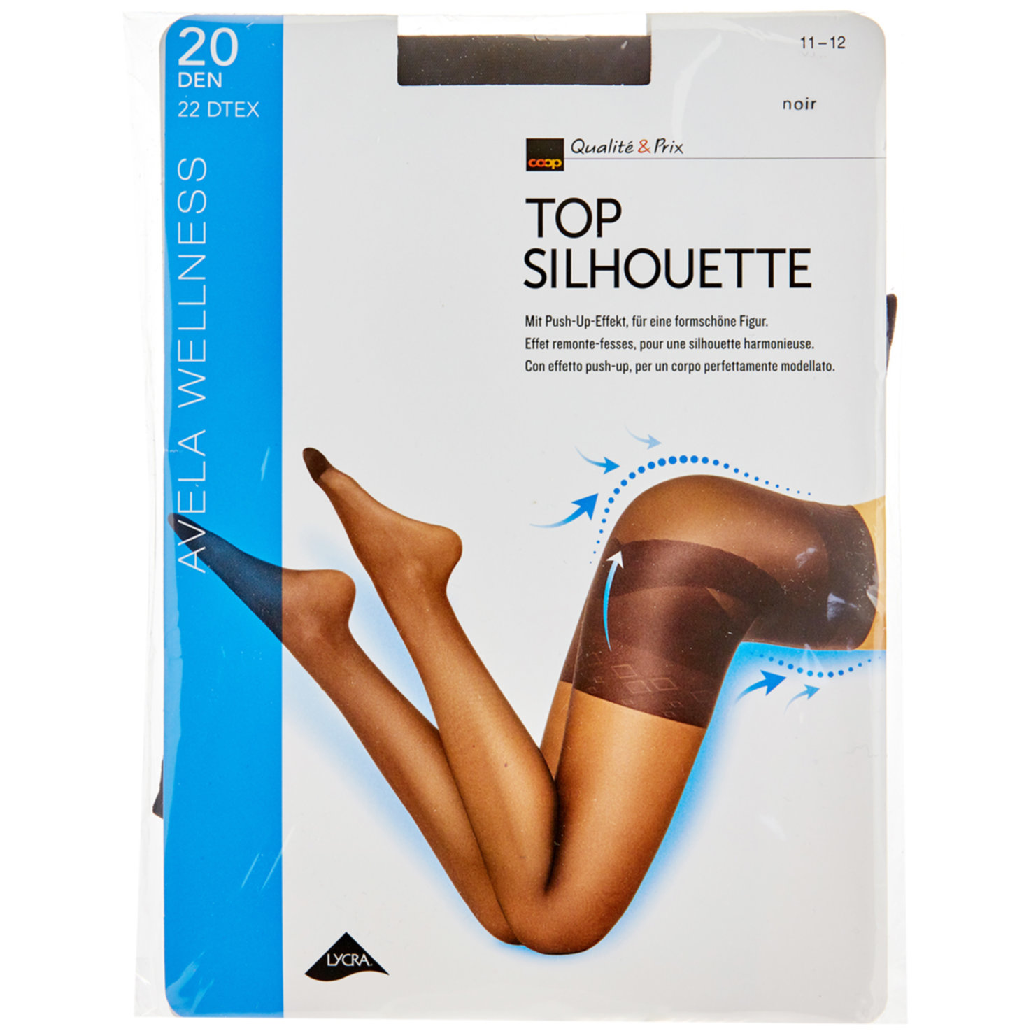 Avela Strumpfhose Top Silhouette Noir