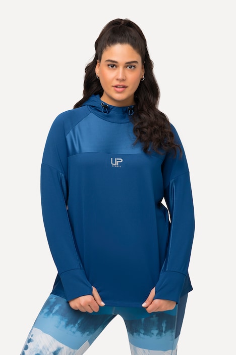 Funktionsshirt, Kapuze, Langarm, Hoodie, Daumenloch