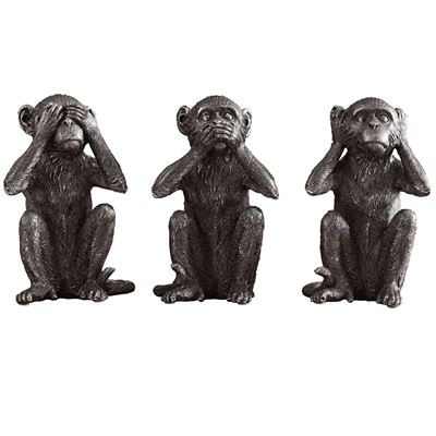 Statuettes singes de la sagesse - set de 3