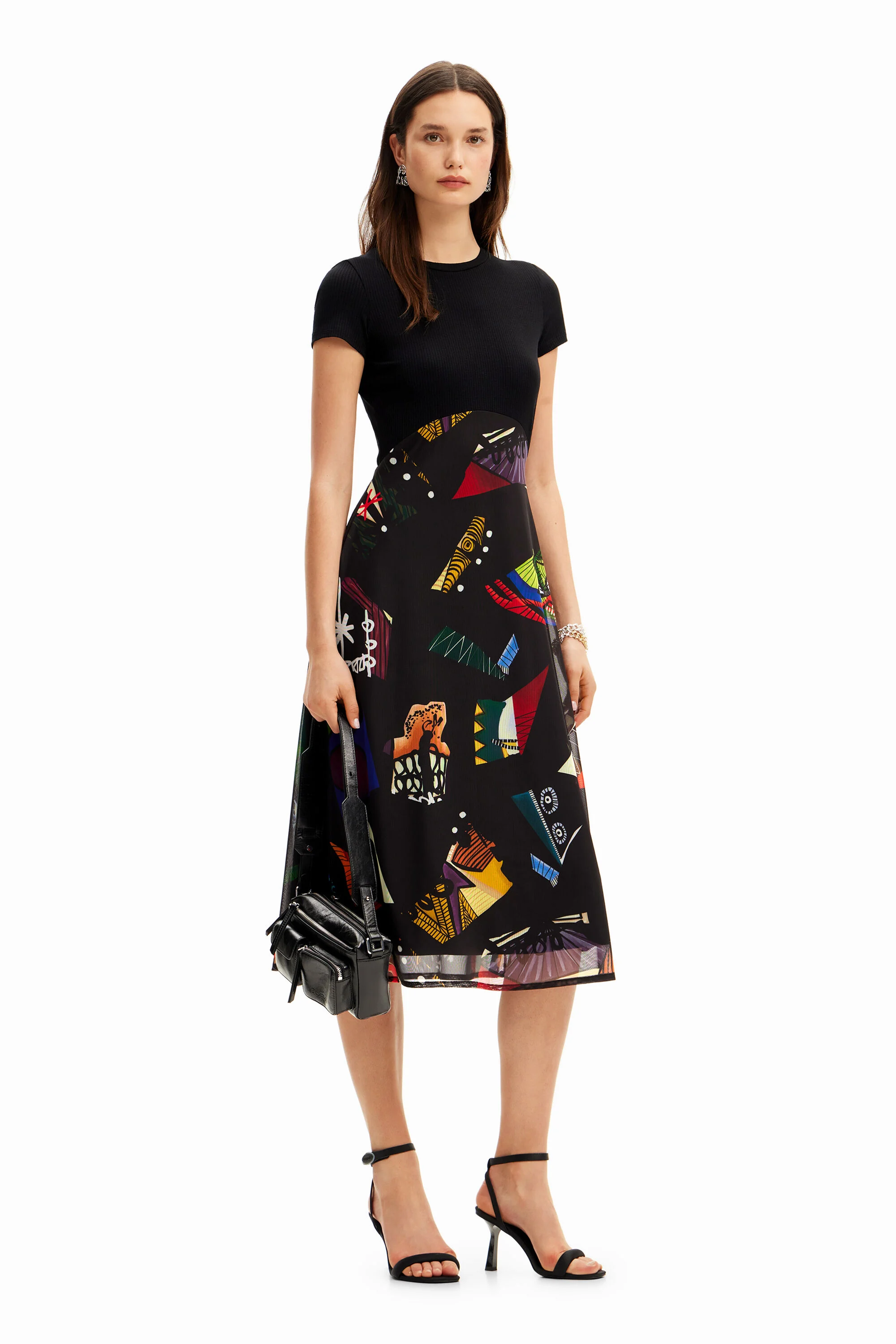 Vestido midi combinado M. Christian Lacroix
