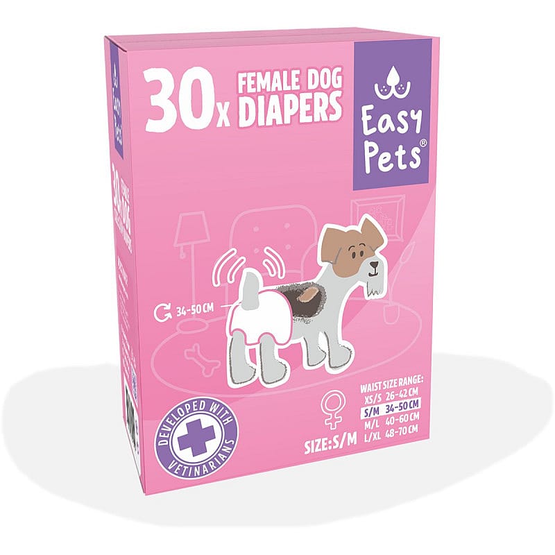 EasyPets Hondenluiers Teef Hond 30 stuks | S/M | 20043.2