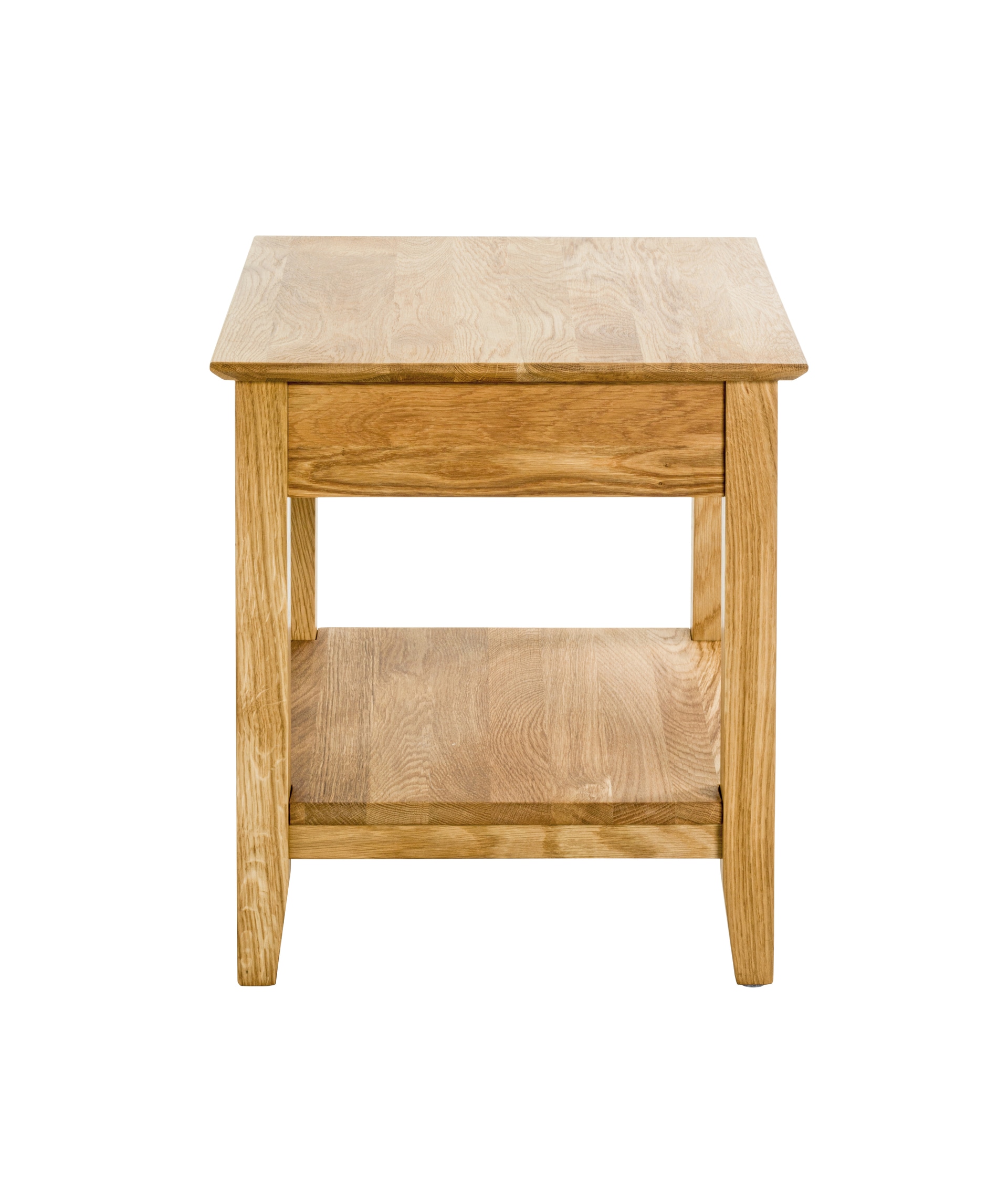 Beistelltisch 45 x 45 cm Eiche massiv braun
