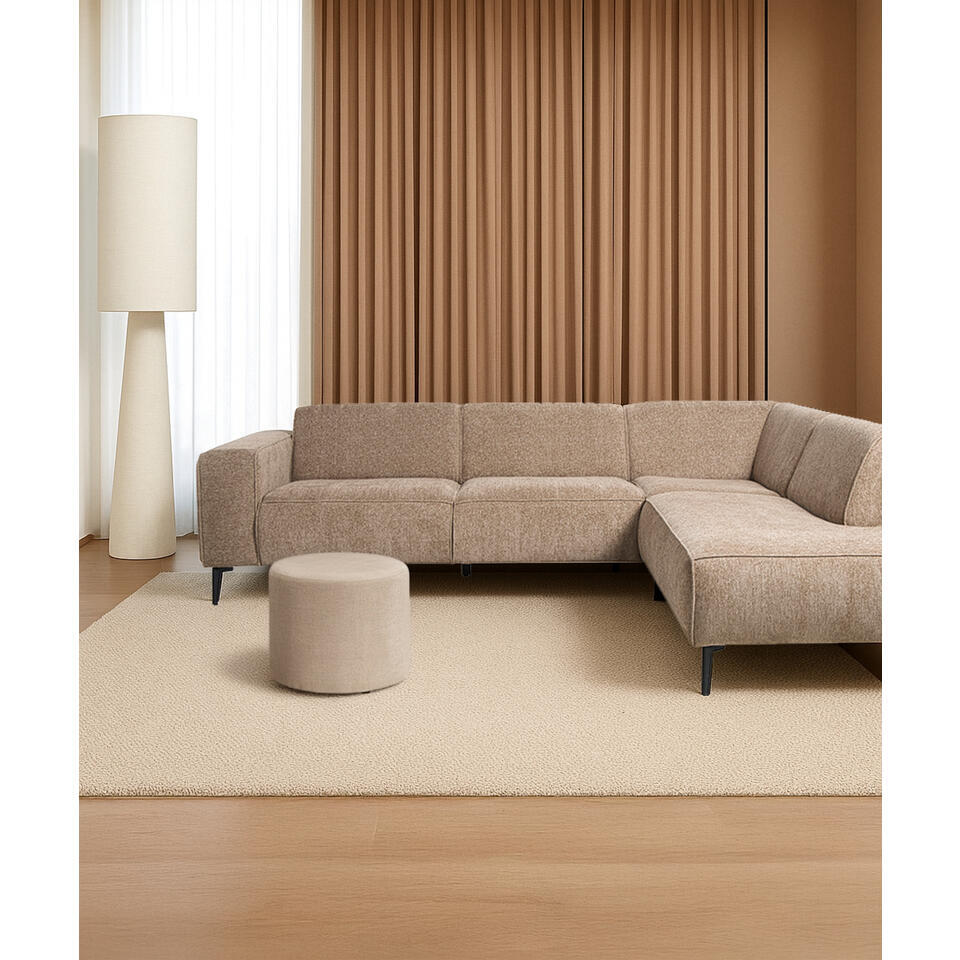 Hoekbank Lecce Rechts Beige
