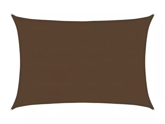 Voile d'ombrage 160 g/m² Marron 5x6 m PEHD
